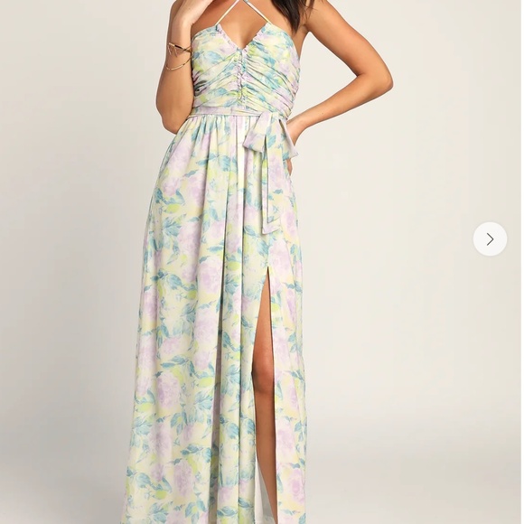 NWT Lulu's Floral Maxi Dress Size M - Picture 1 of 9